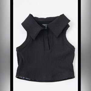 Year of Ours womens Gabriella collared bra top size XS